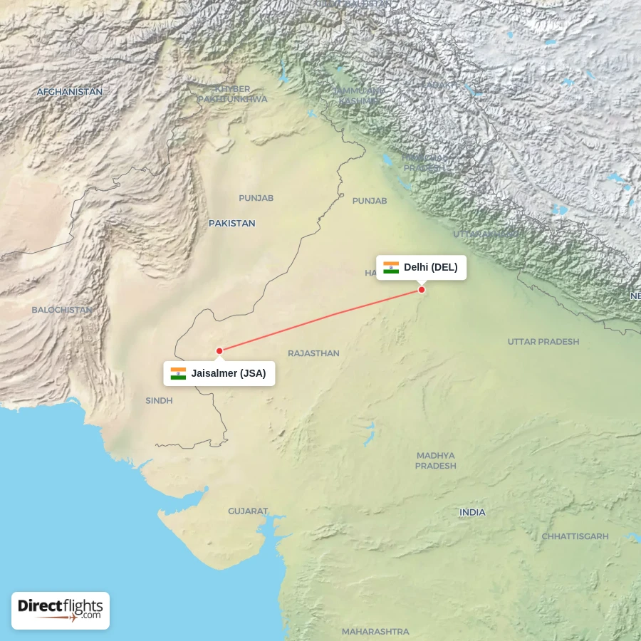 DEL - JSA route map