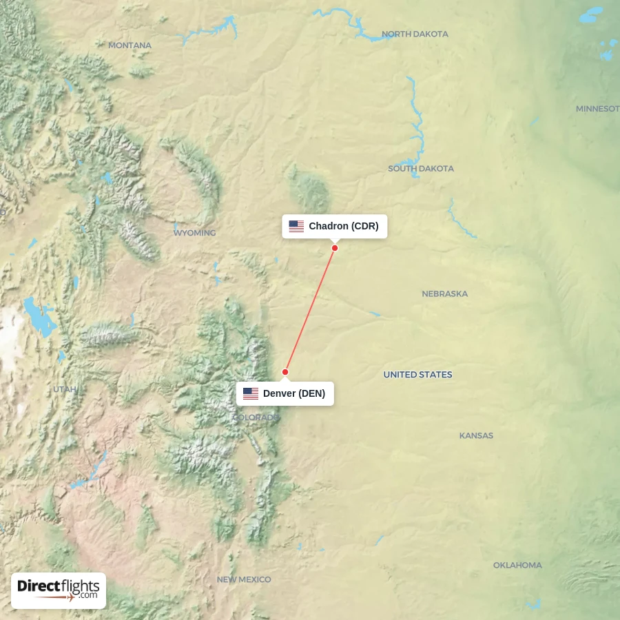 DEN - CDR route map