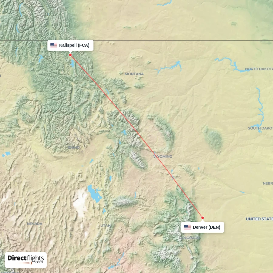 DEN - FCA route map