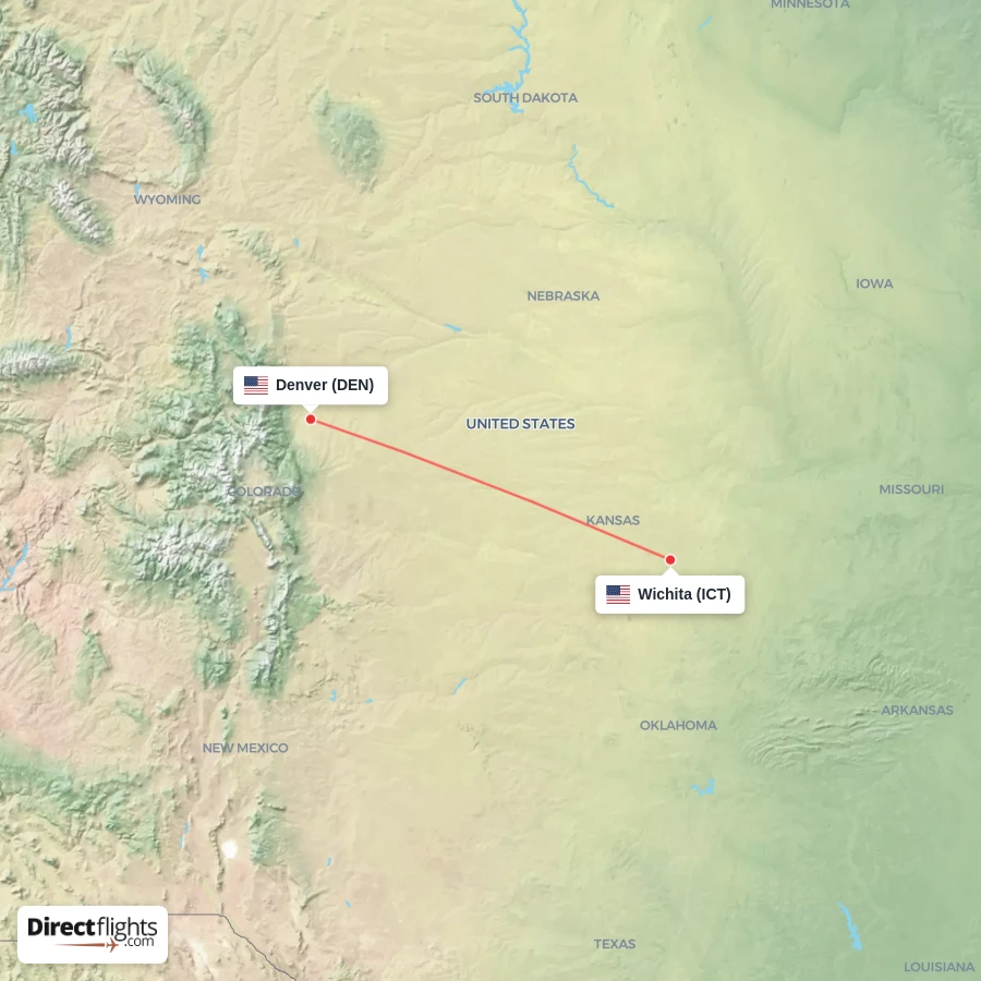 DEN - ICT route map