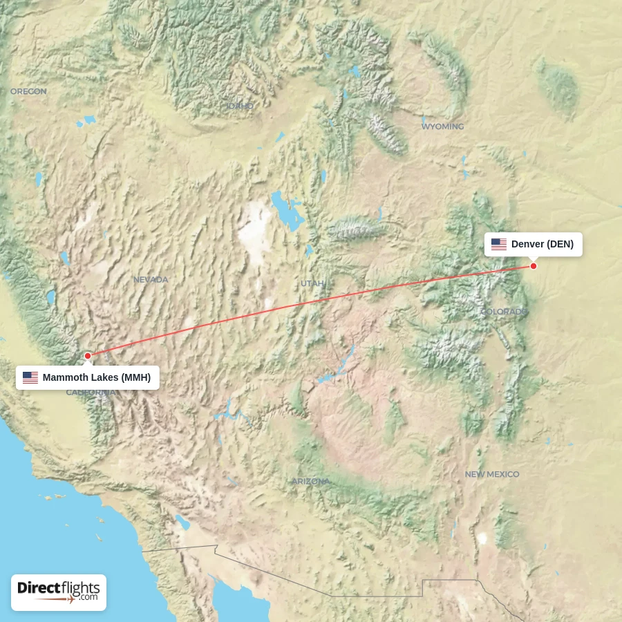 DEN - MMH route map