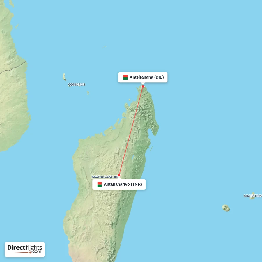 DIE - TNR route map