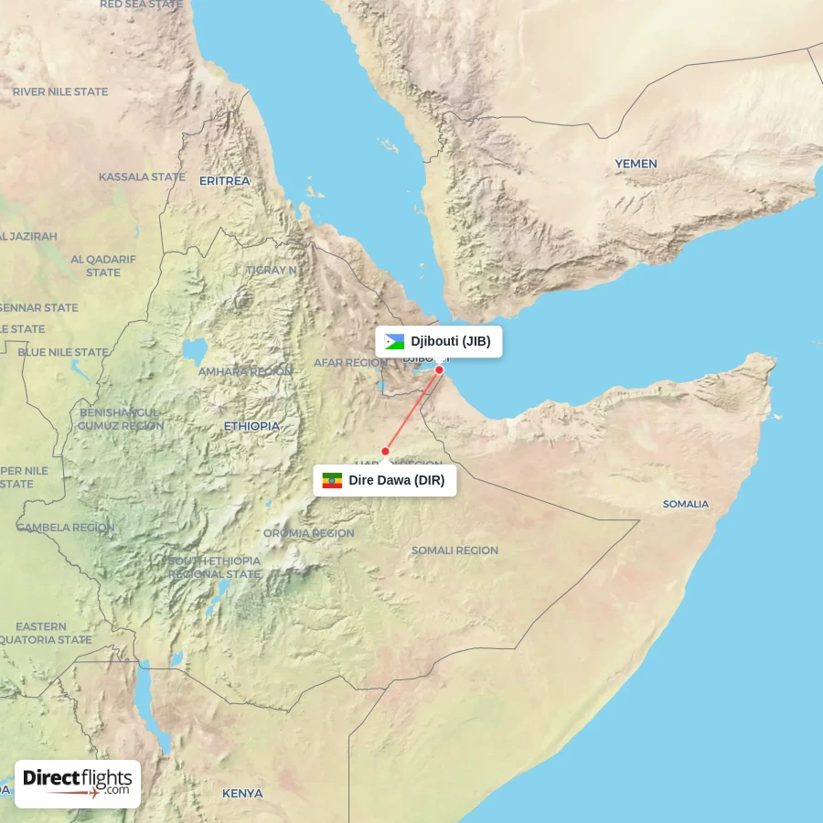 DIR - JIB route map