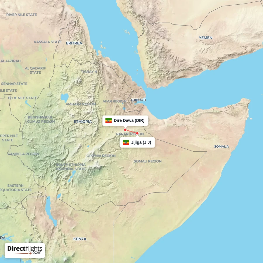DIR - JIJ route map