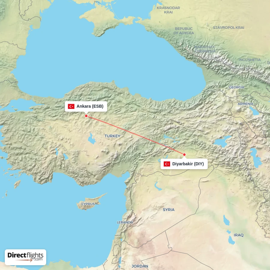 DIY - ESB route map
