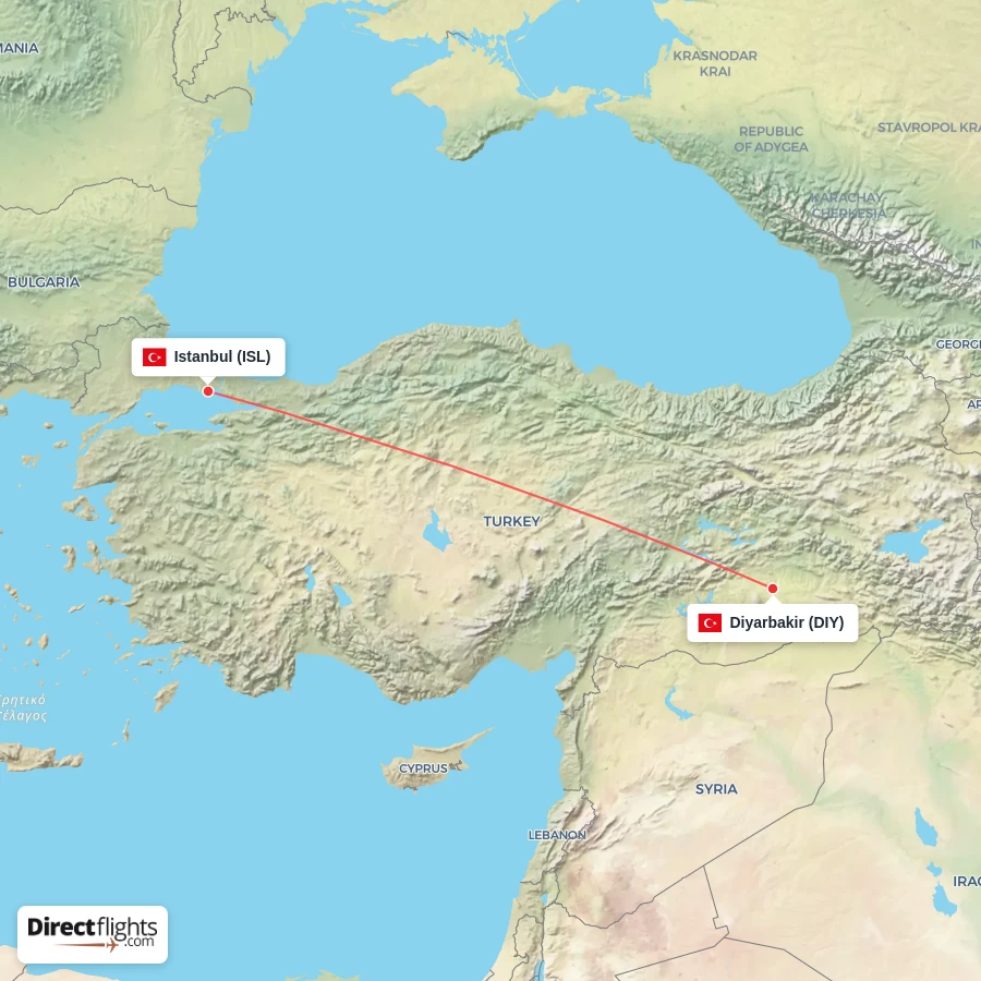 DIY - ISL route map