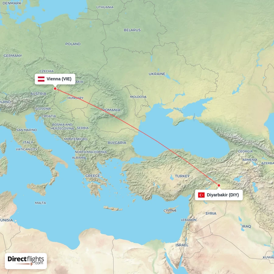DIY - VIE route map