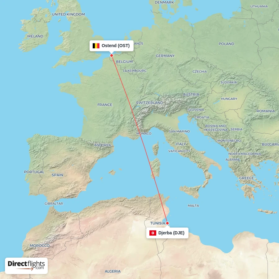 DJE - OST route map