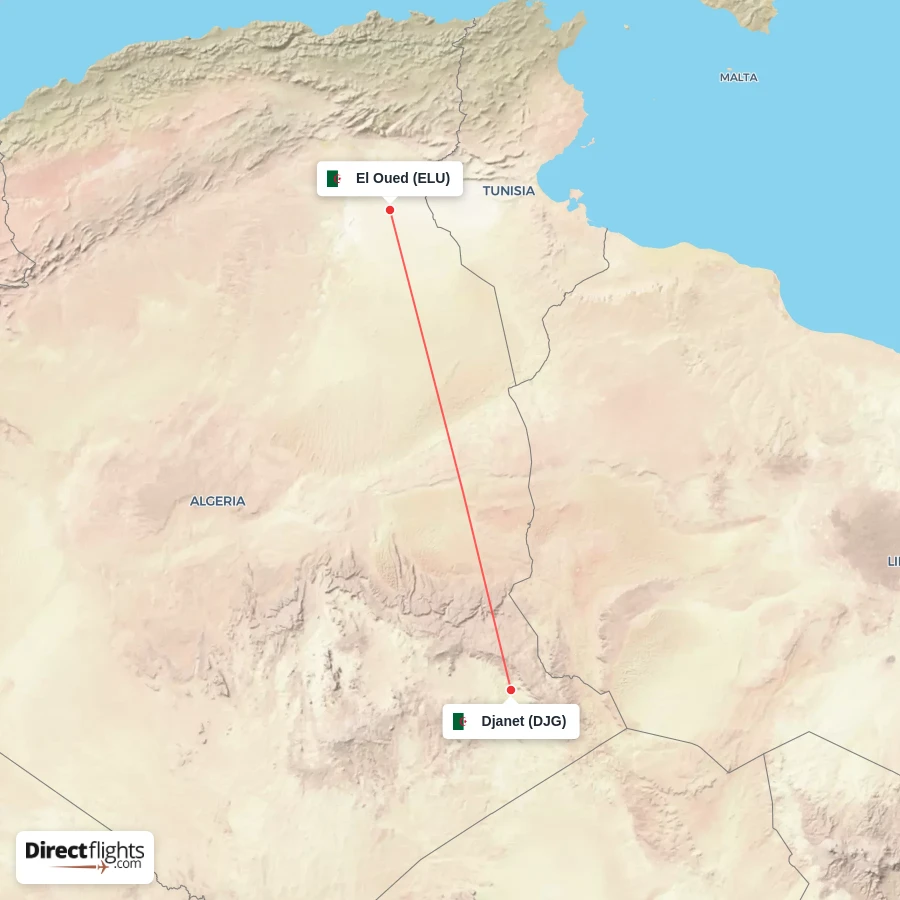 DJG - ELU route map