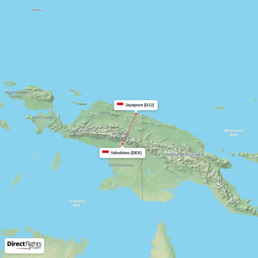 DJJ - DEX route map