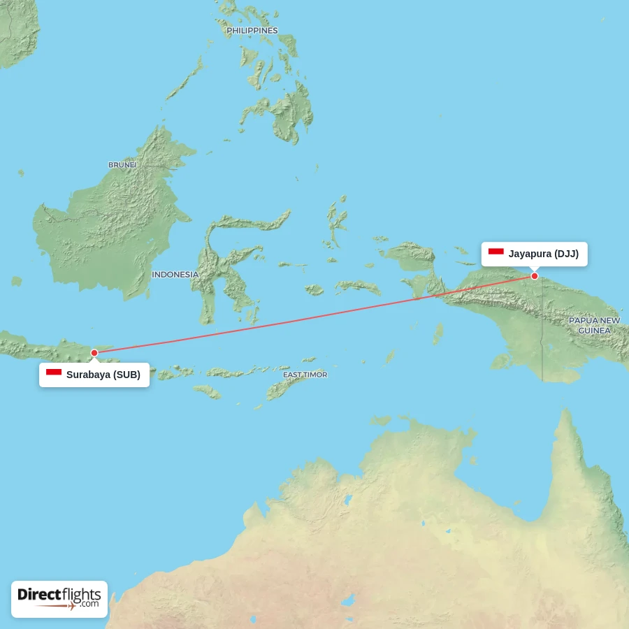DJJ - SUB route map
