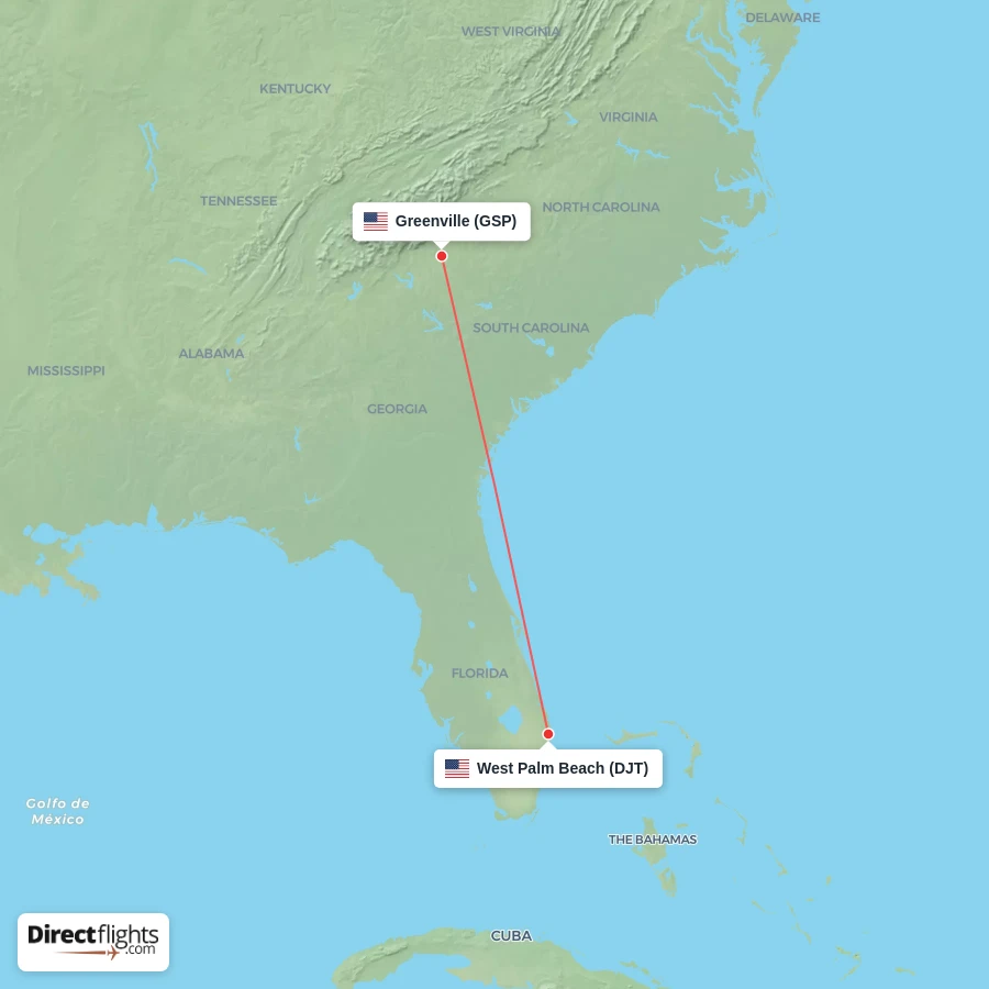 DJT - GSP route map