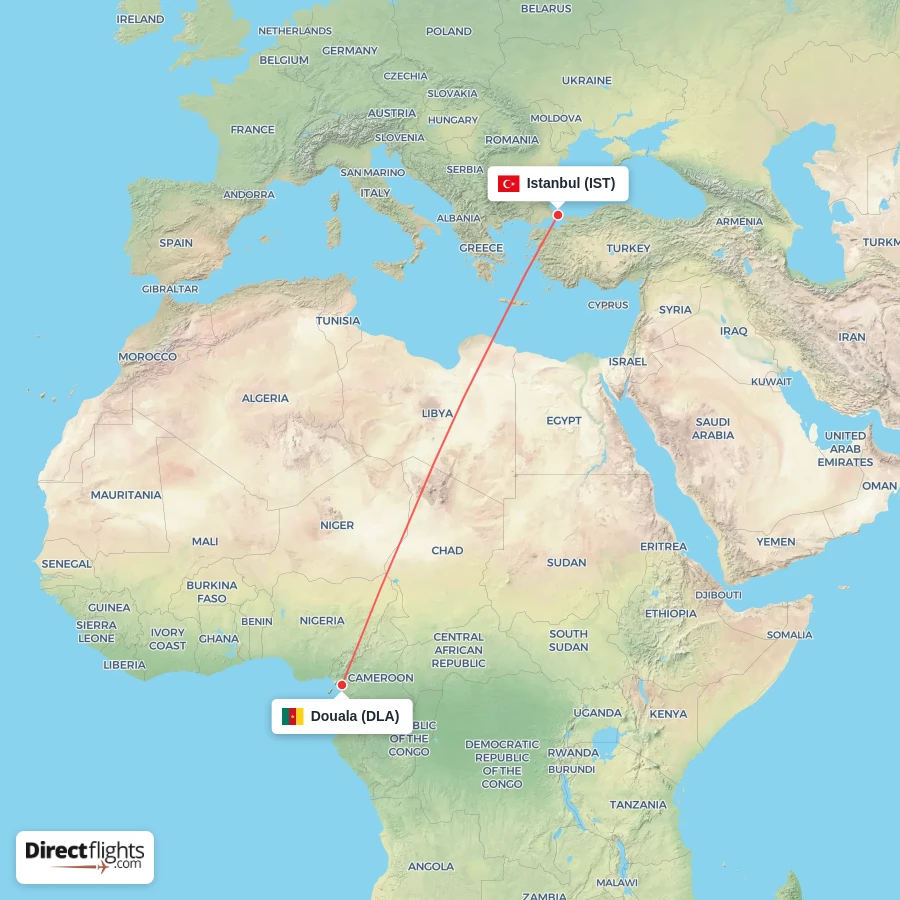 DLA - IST route map