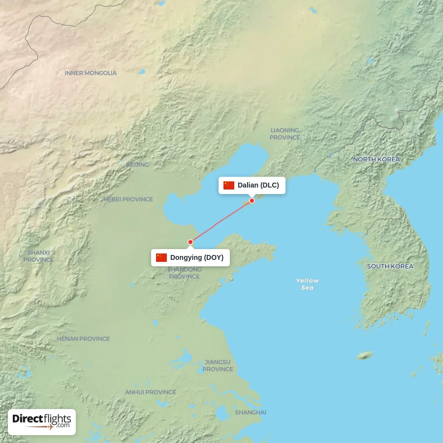 DLC - DOY route map