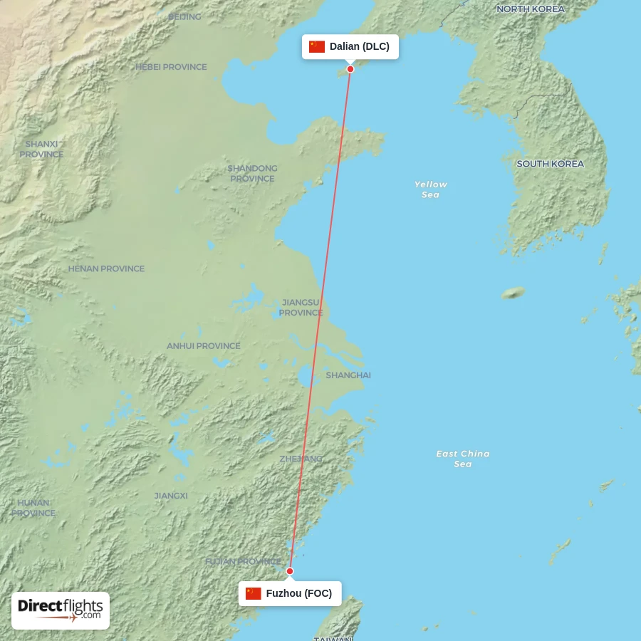 DLC - FOC route map