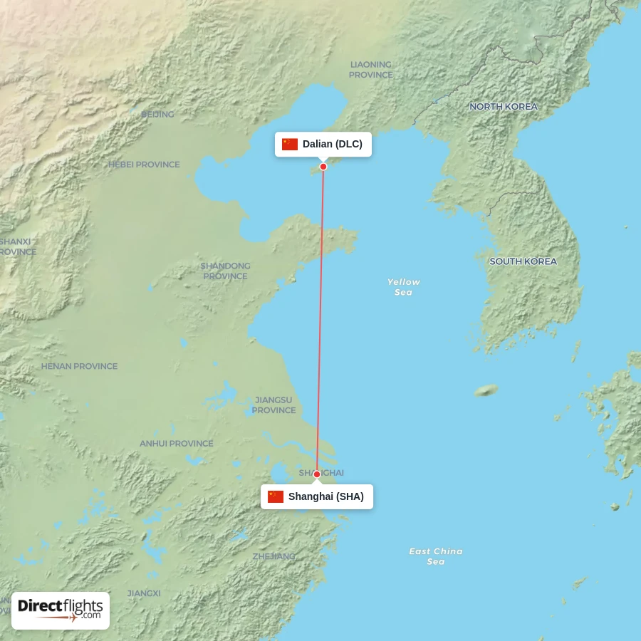 DLC - SHA route map