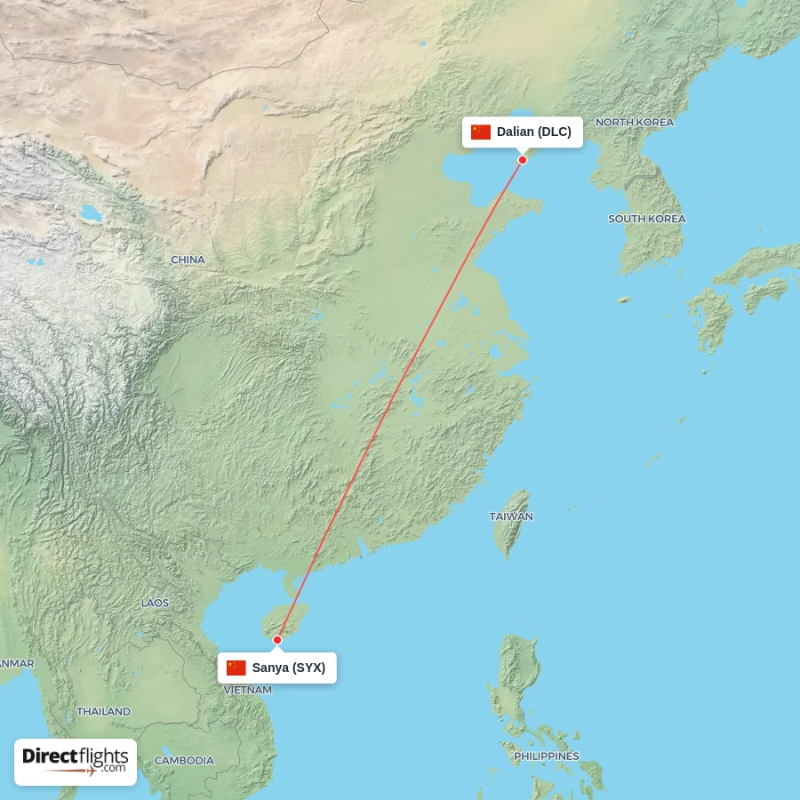 DLC - SYX route map