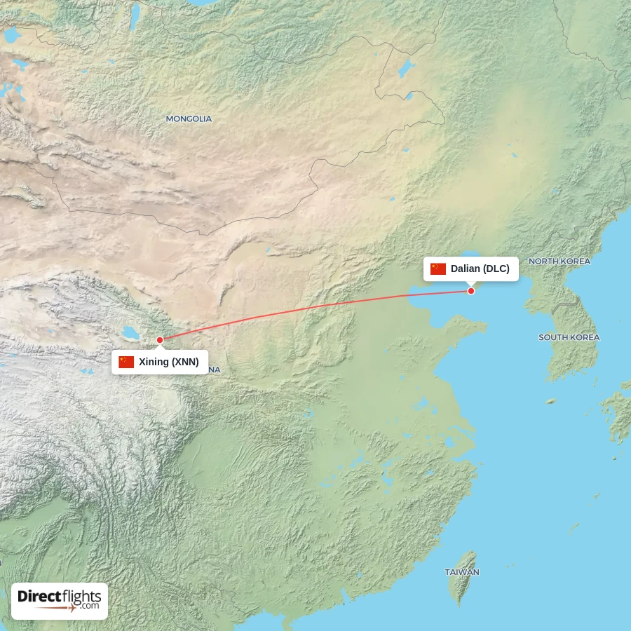 DLC - XNN route map