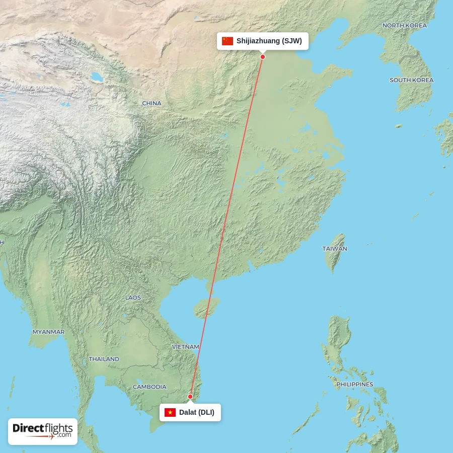 DLI - SJW route map