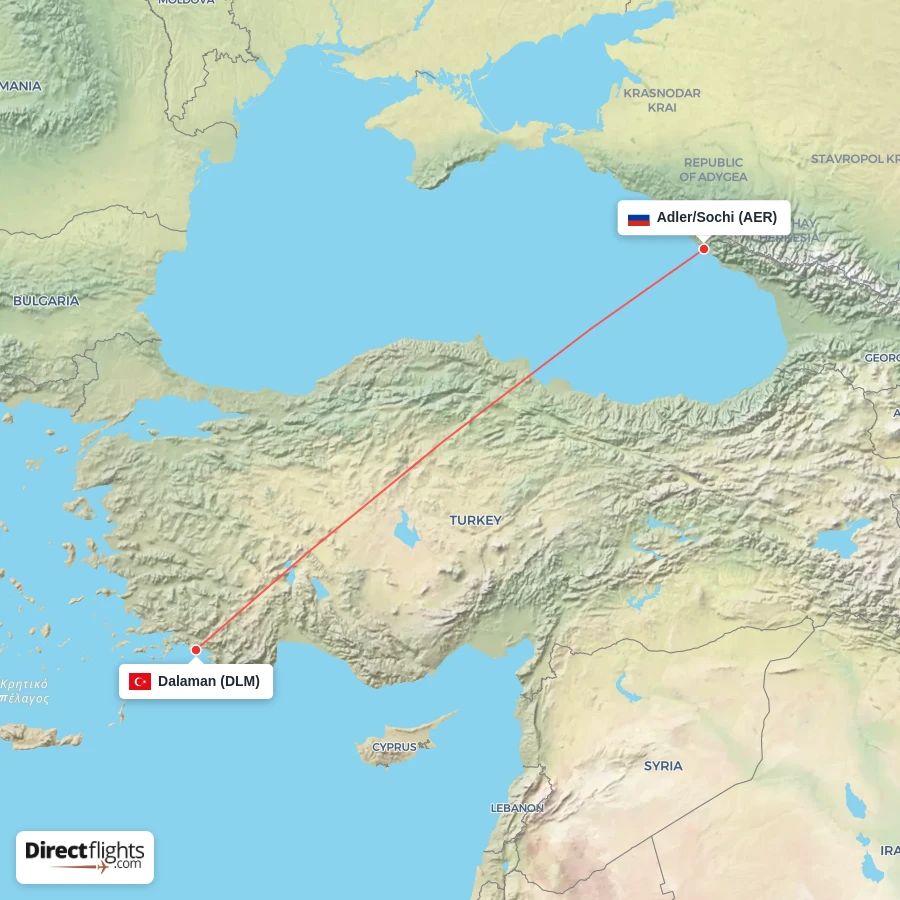 DLM - AER route map
