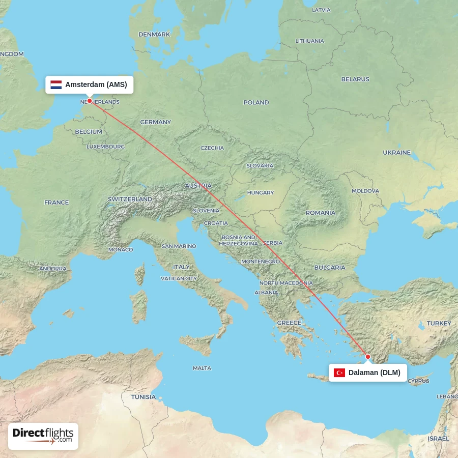 DLM - AMS route map
