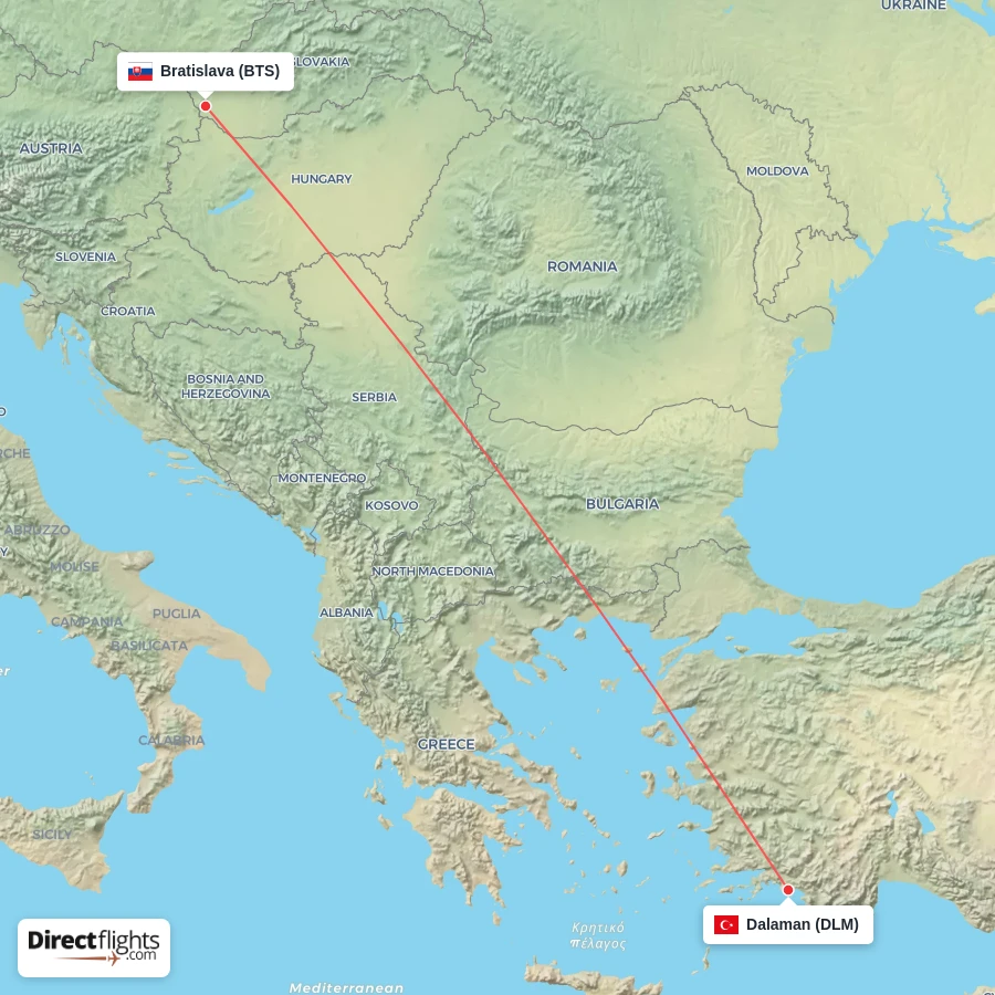 DLM - BTS route map