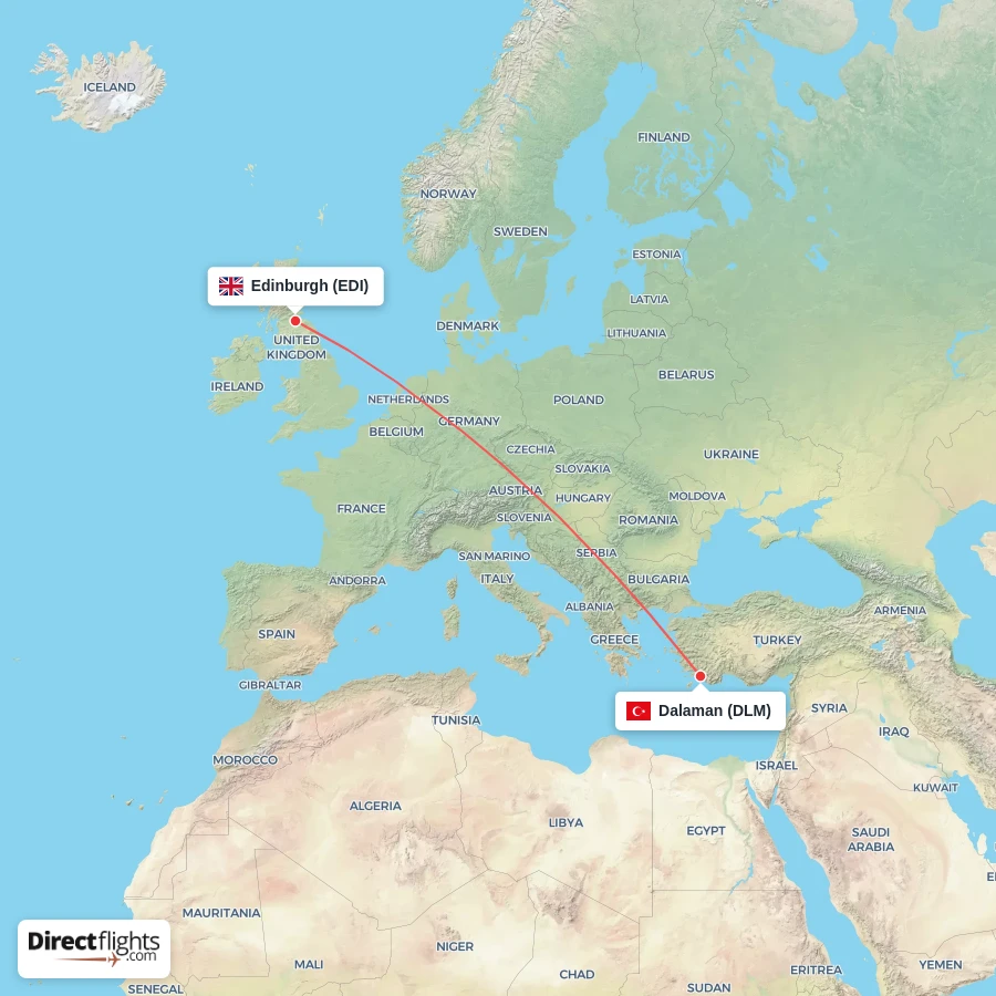DLM - EDI route map