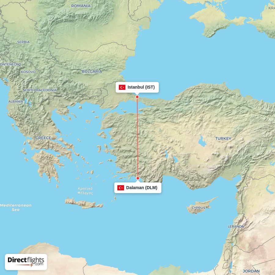 DLM - IST route map