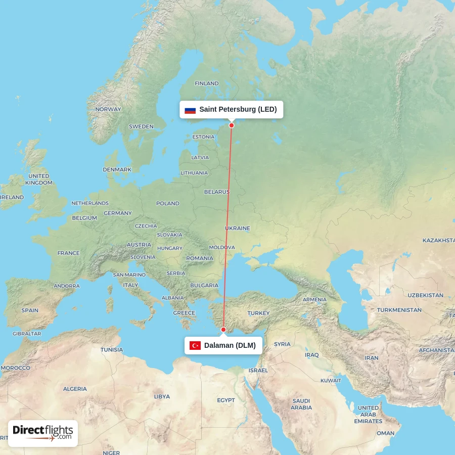 DLM - LED route map