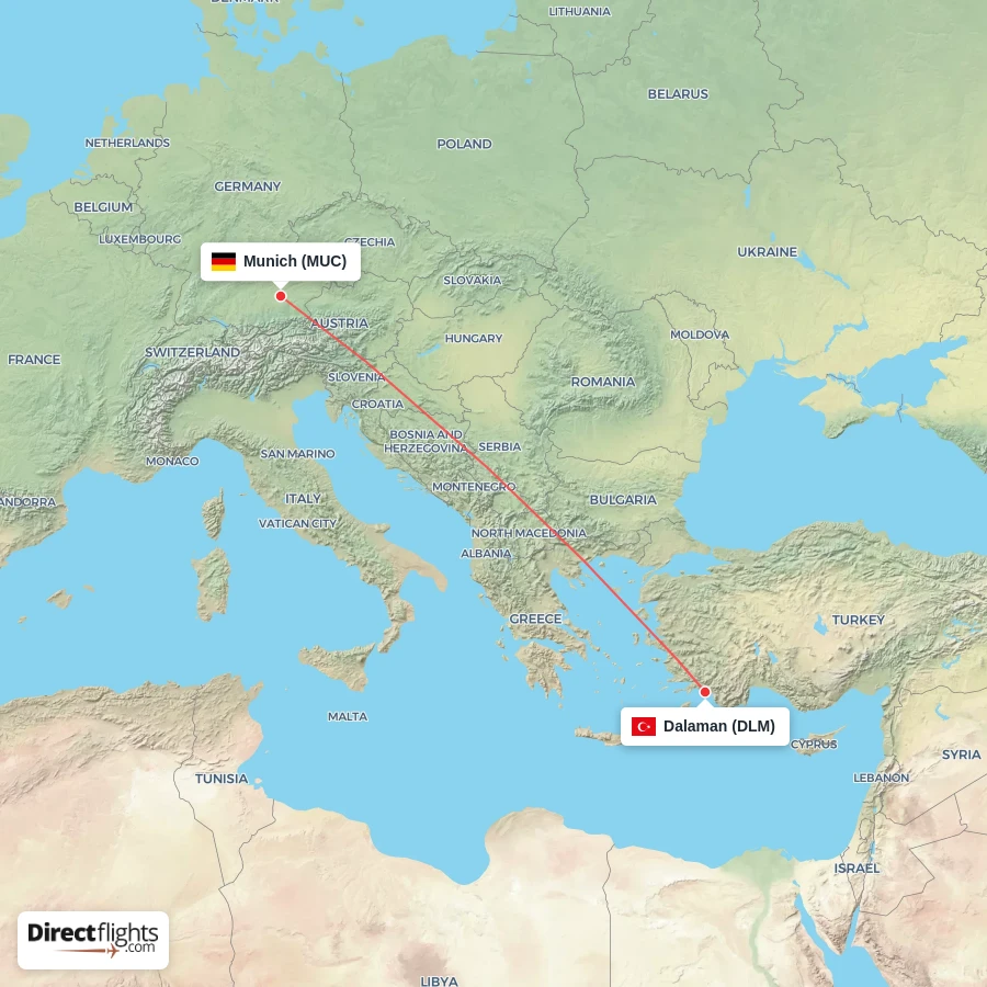 DLM - MUC route map
