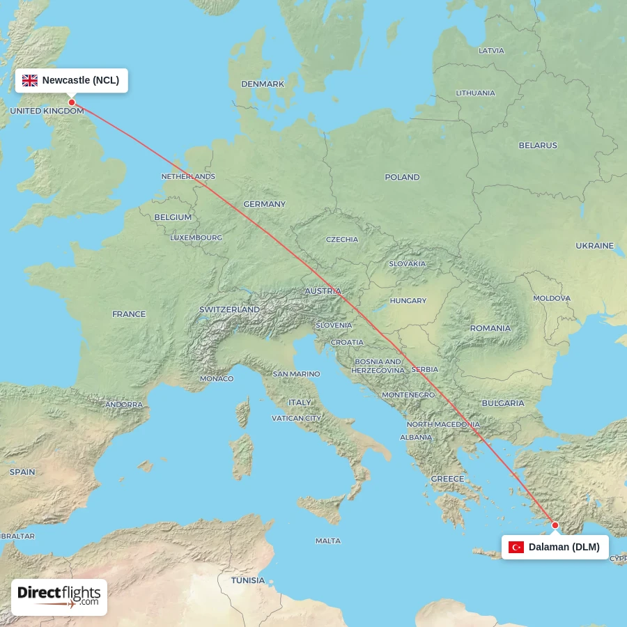 DLM - NCL route map