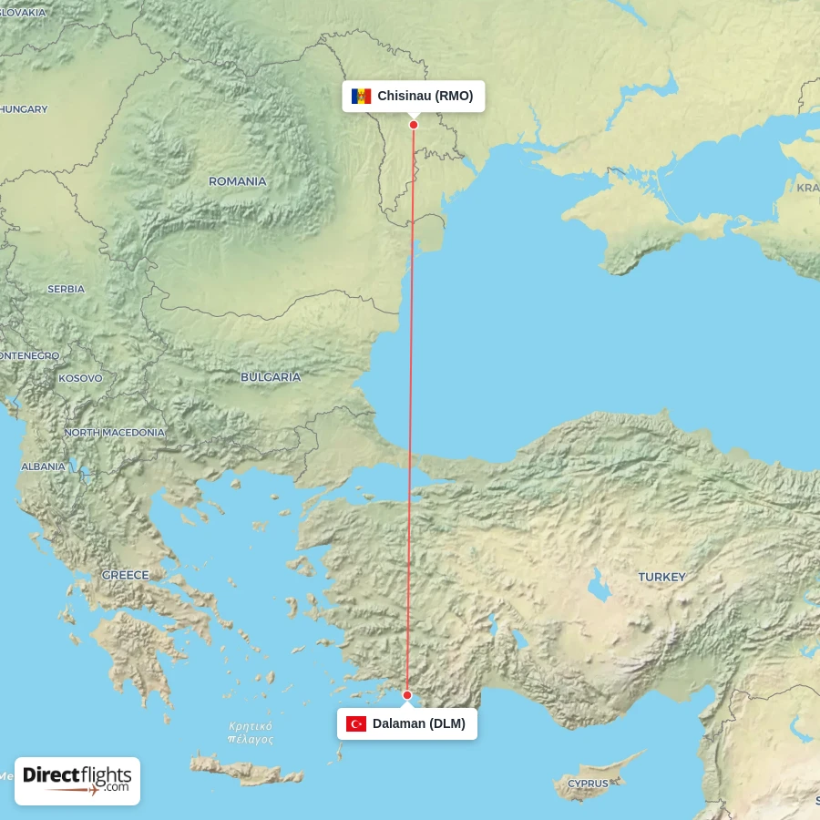 DLM - RMO route map