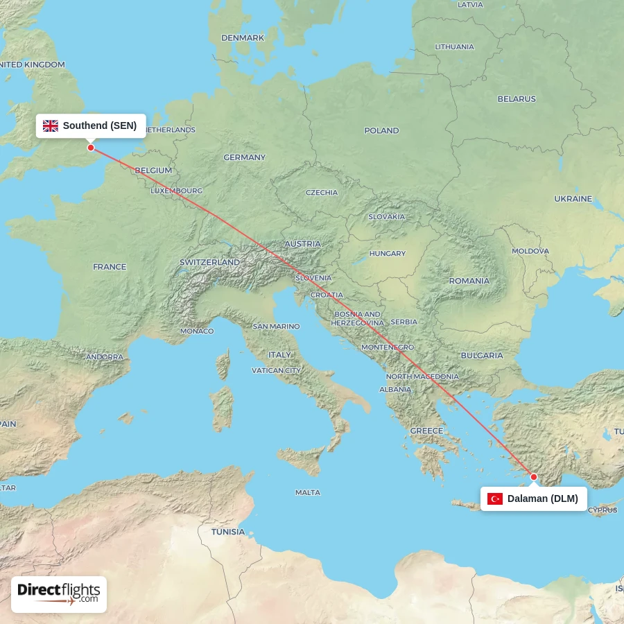 DLM - SEN route map