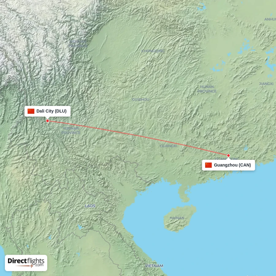 DLU - CAN route map