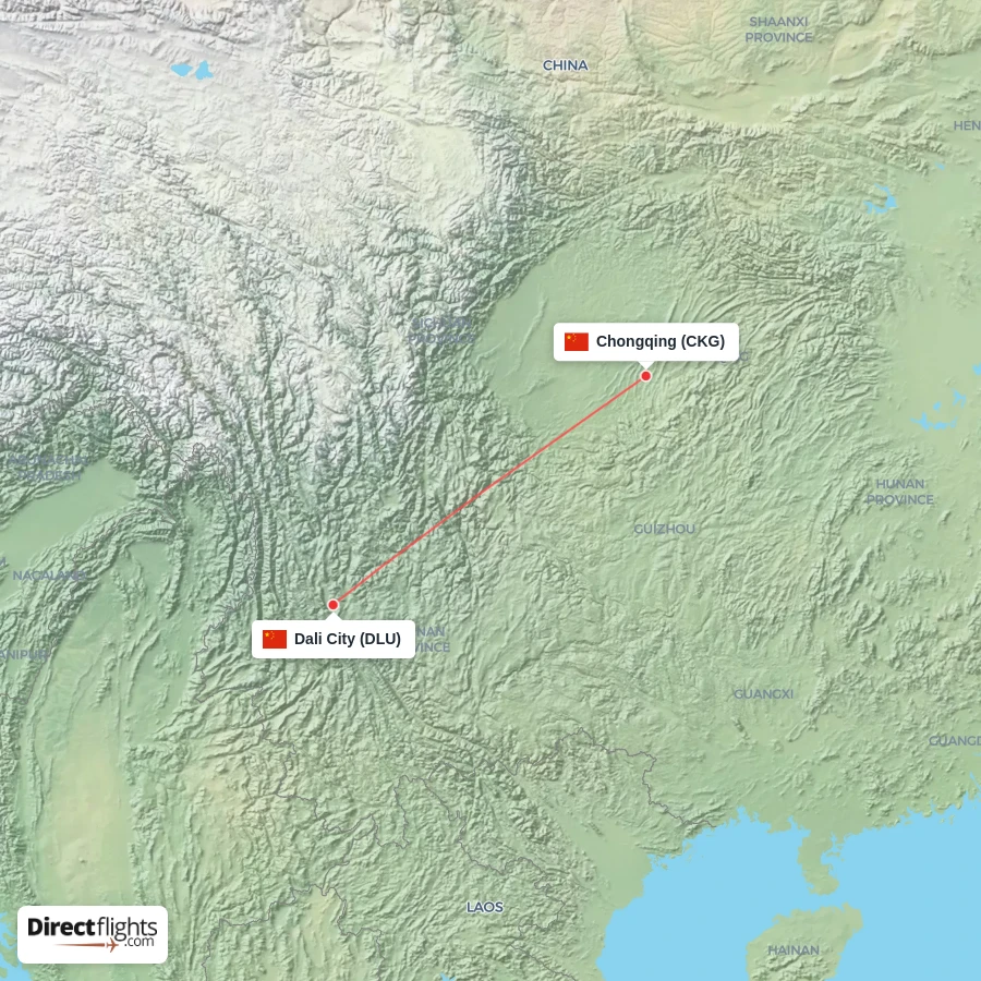 DLU - CKG route map
