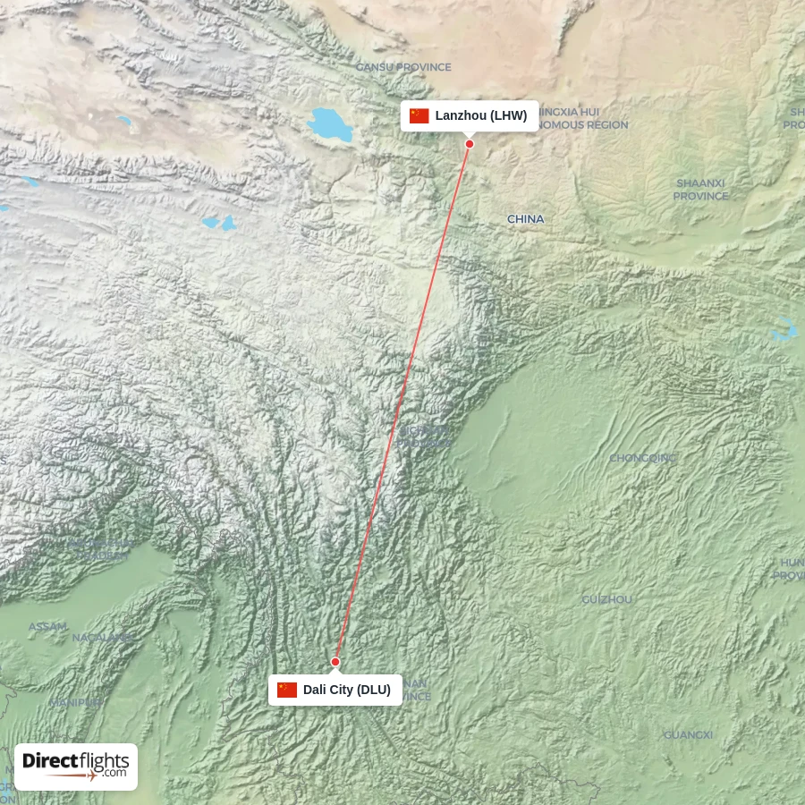 DLU - LHW route map