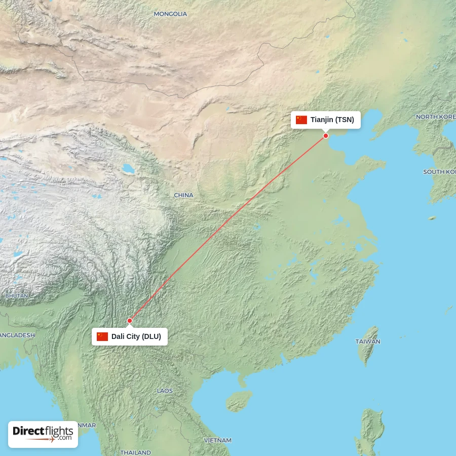 DLU - TSN route map