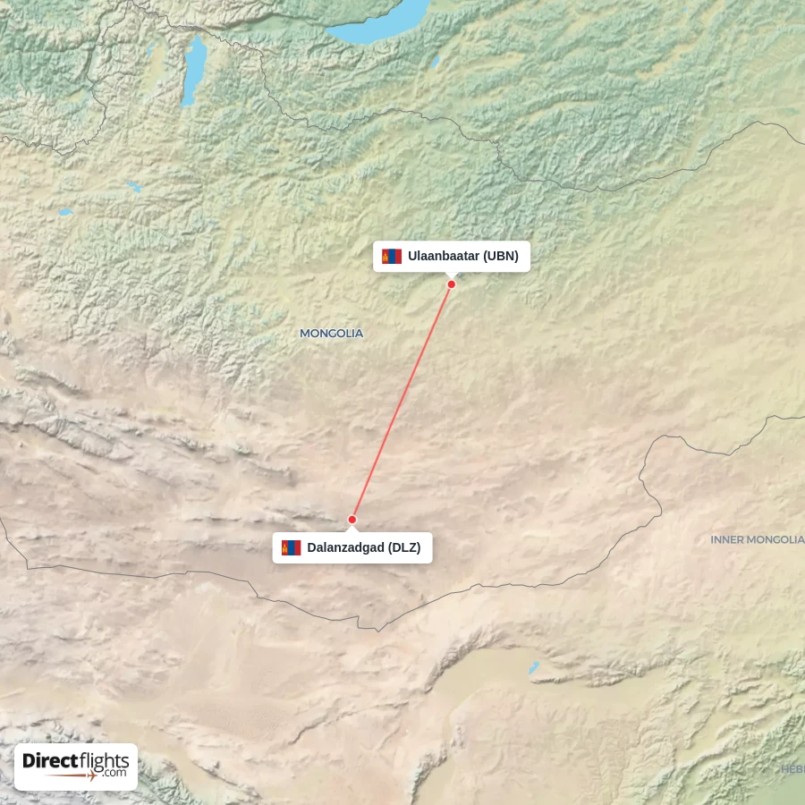 DLZ - UBN route map