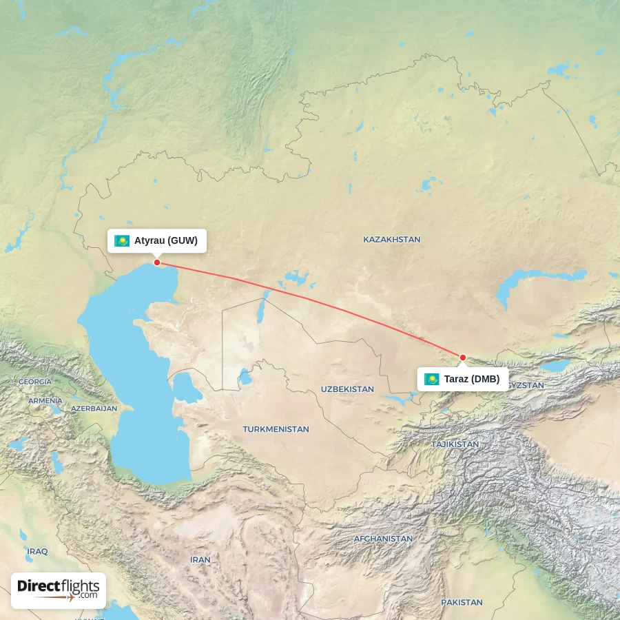 DMB - GUW route map