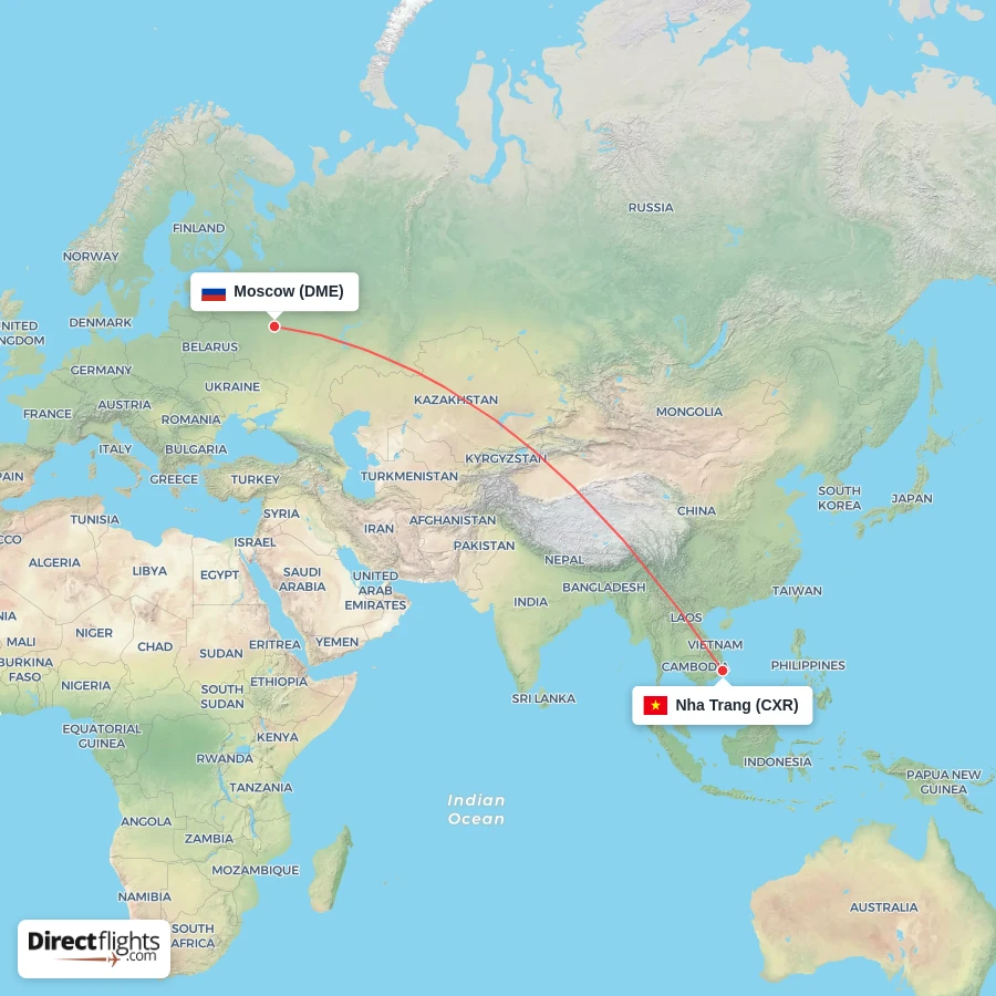 DME - CXR route map