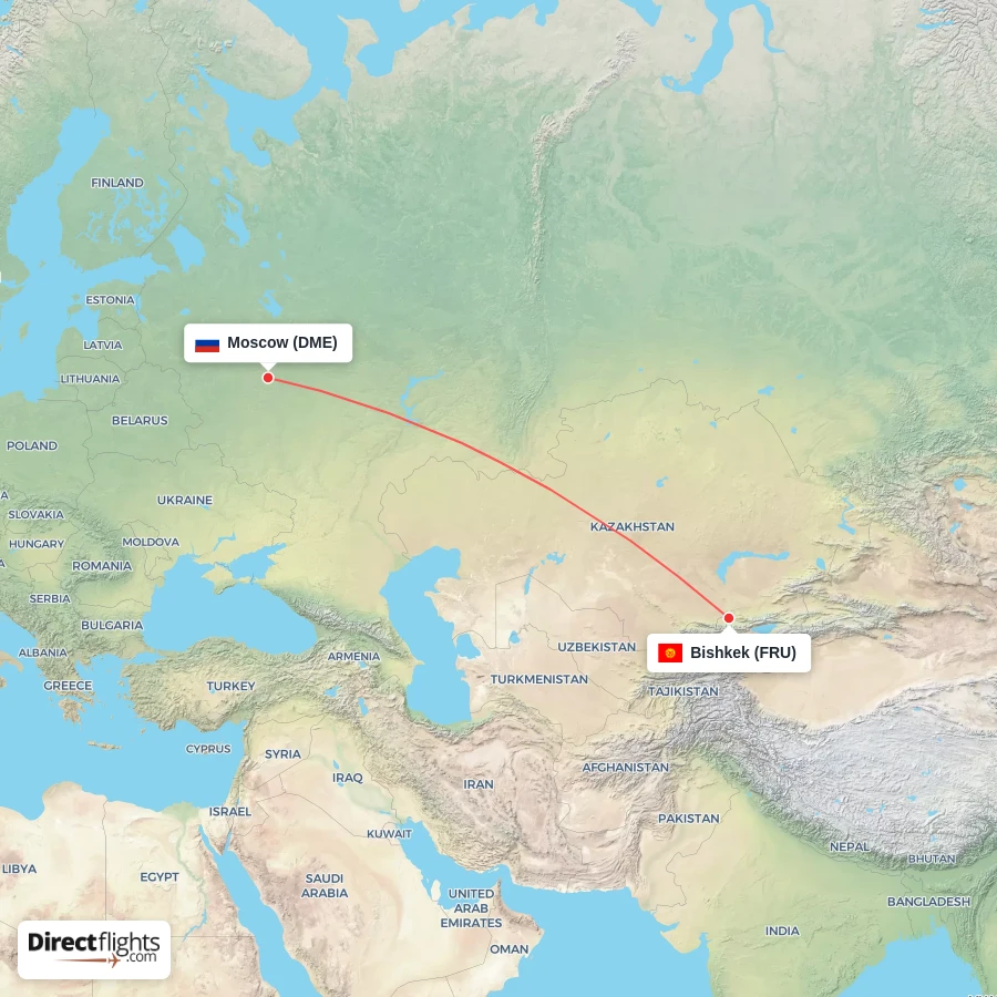 DME - FRU route map
