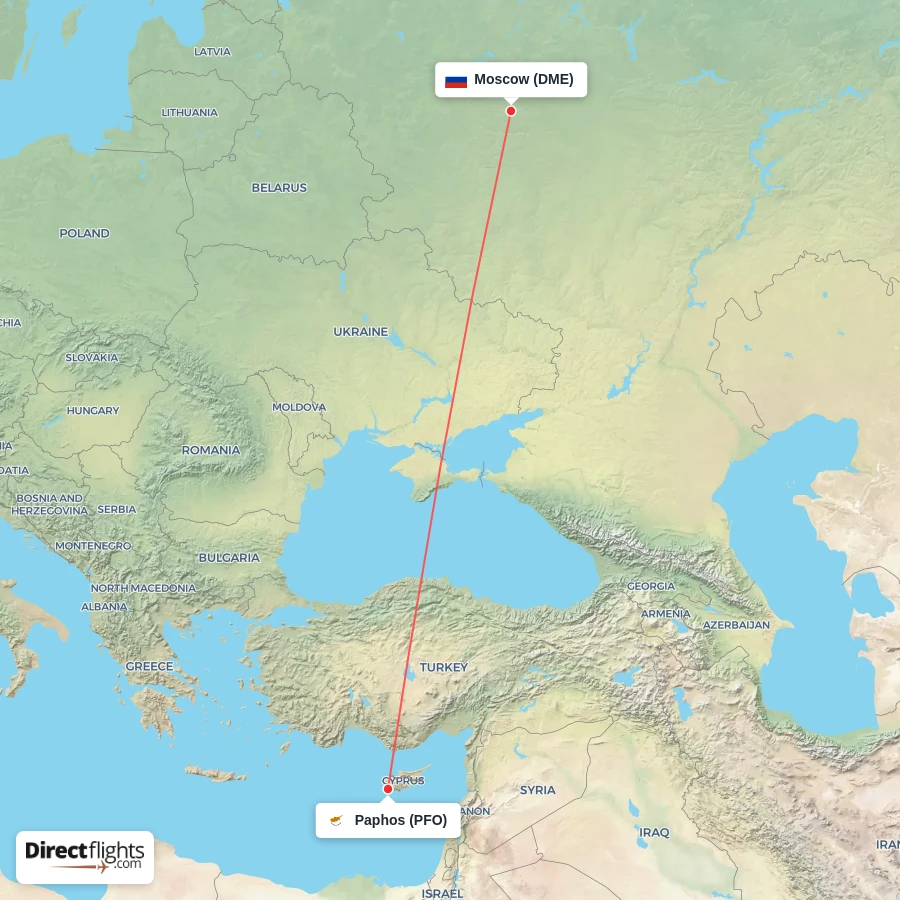 DME - PFO route map