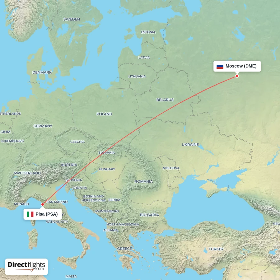 DME - PSA route map