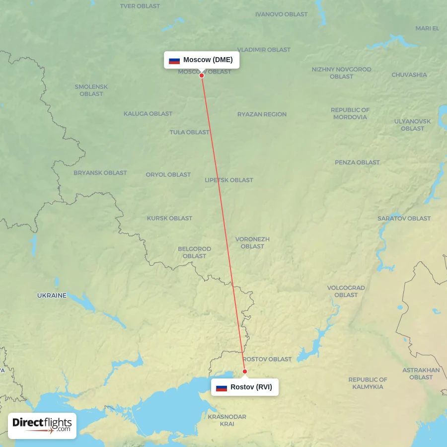 DME - RVI route map