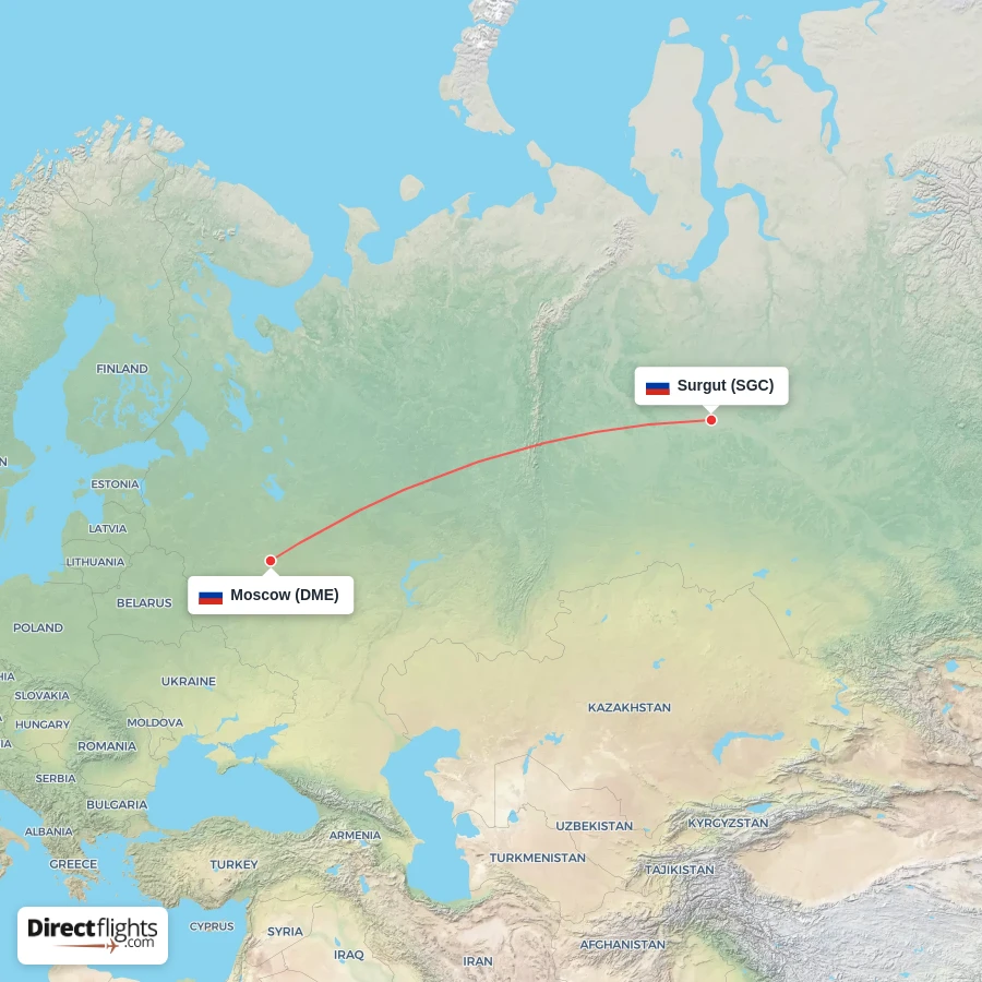 DME - SGC route map