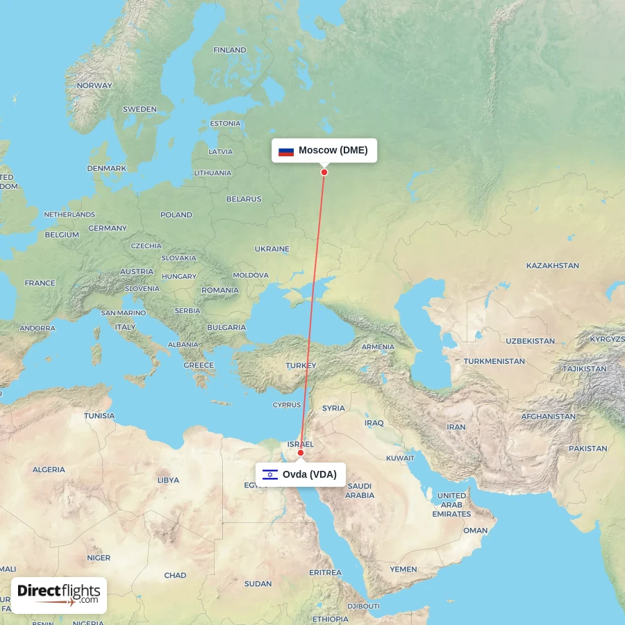 DME - VDA route map