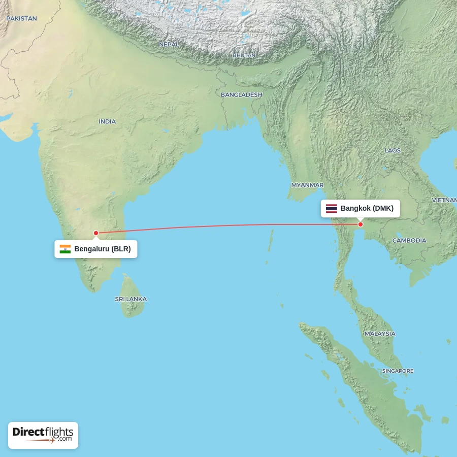 DMK - BLR route map