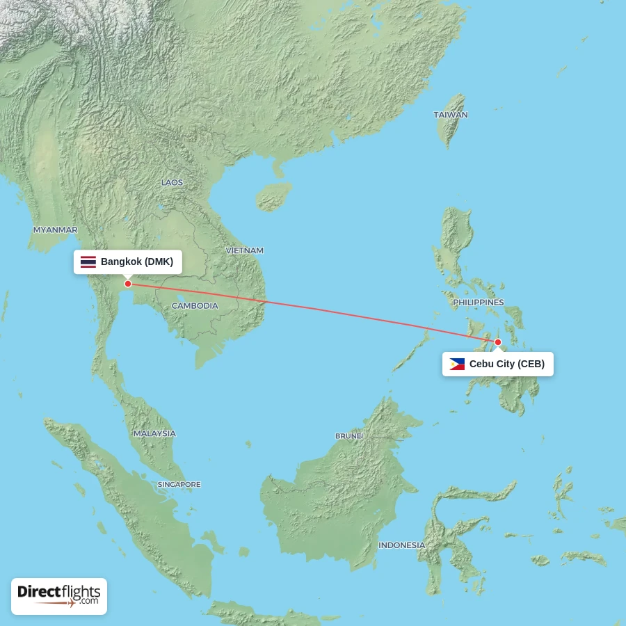 DMK - CEB route map