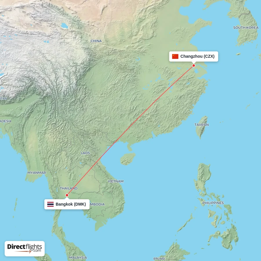 DMK - CZX route map