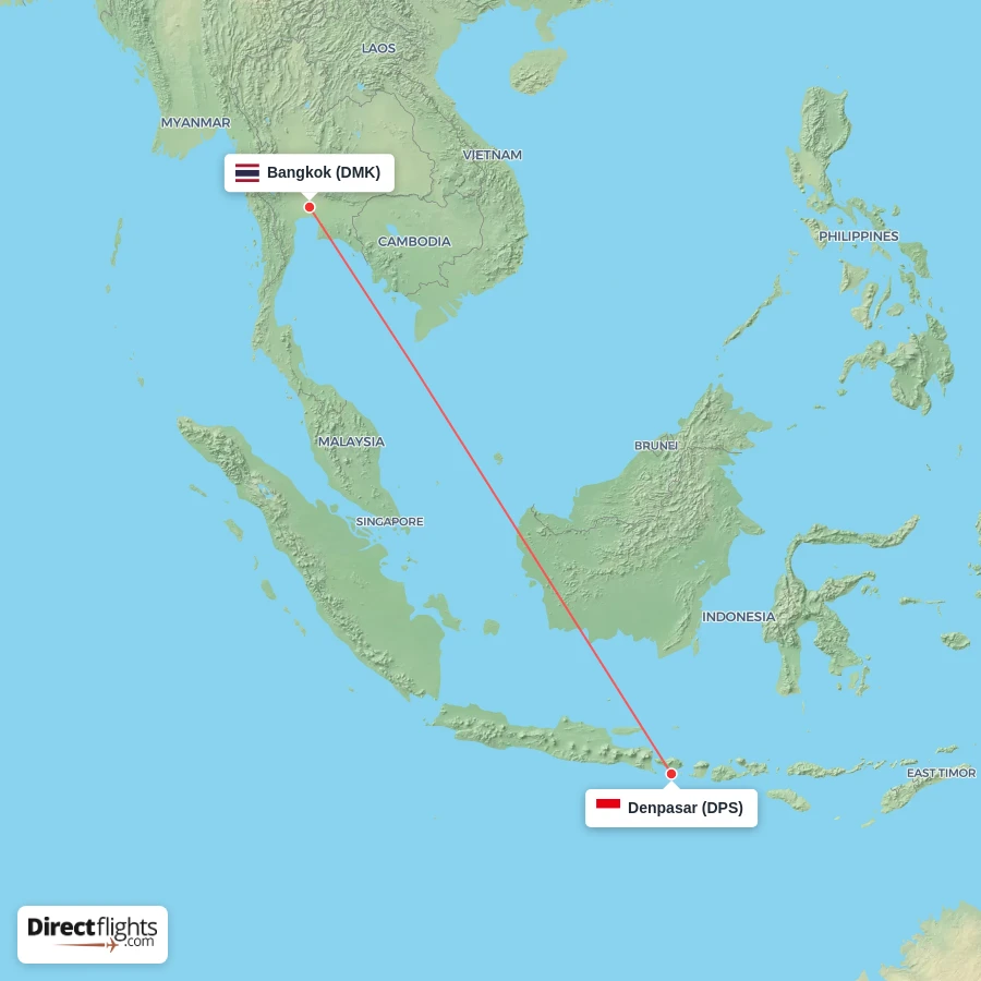 DMK - DPS route map